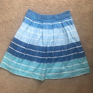 Anthropologie ocean blue skirt